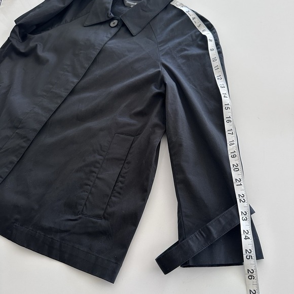 Norma Kamali Jacket 12 Black A-Line Swing Glam Mod Versatile Retro Lightweight - Picture 11 of 13